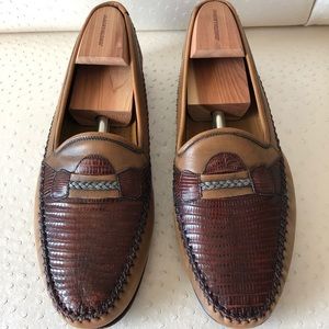 Mezlan Lizard Loafers